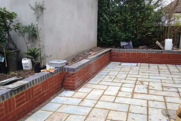 GARDEN BRICK WALL